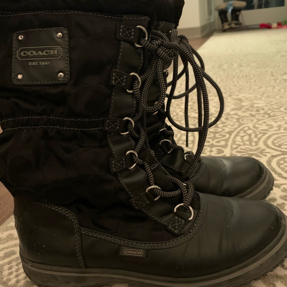 Size 5 Coach winter boots